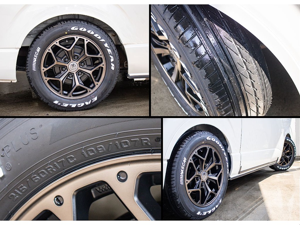 オリジナルカラーのスタイリングヘックスアルミに、ナスカータイヤどちらも新品で装備！