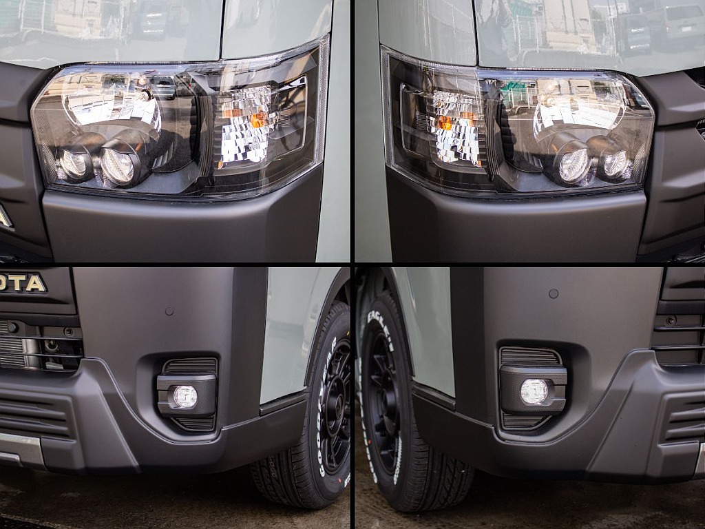 ヘッドライトをインナーブラック塗装してます！