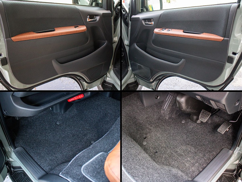 ドアの内側部分に収納スペースがあります！