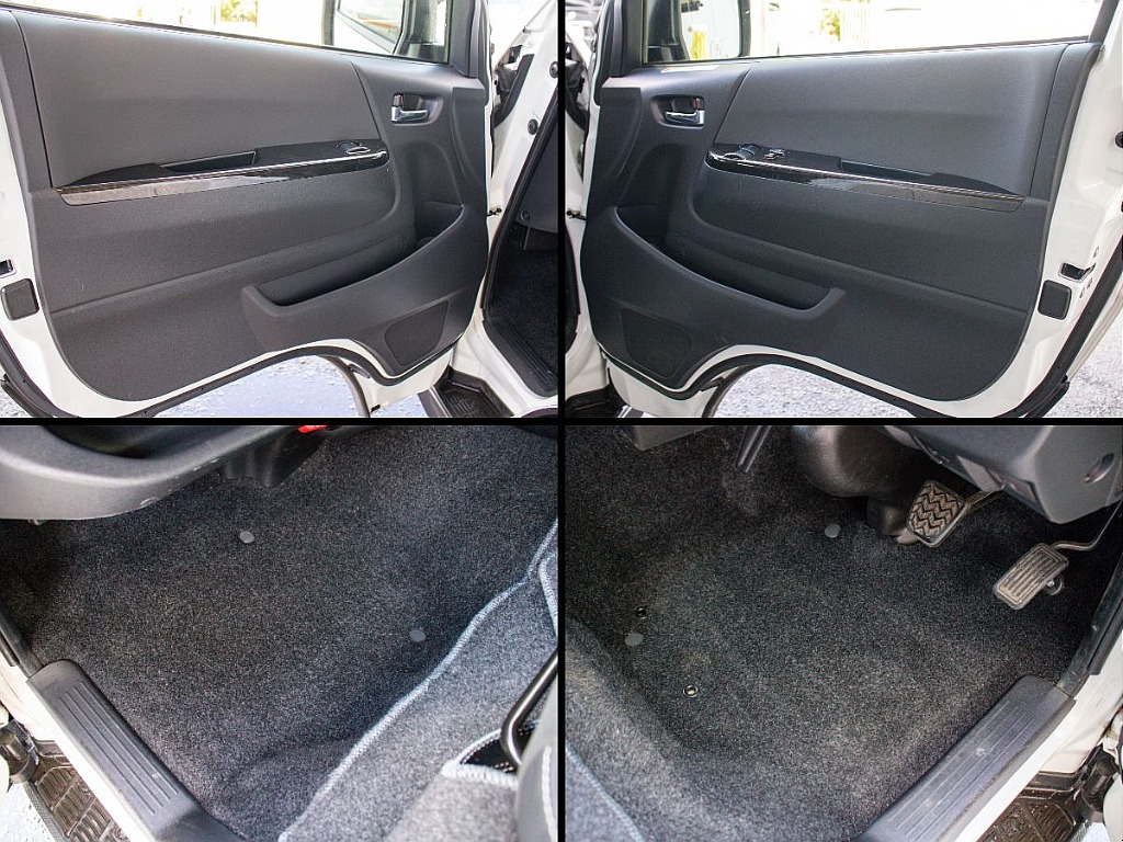 前席足元のお写真になります！