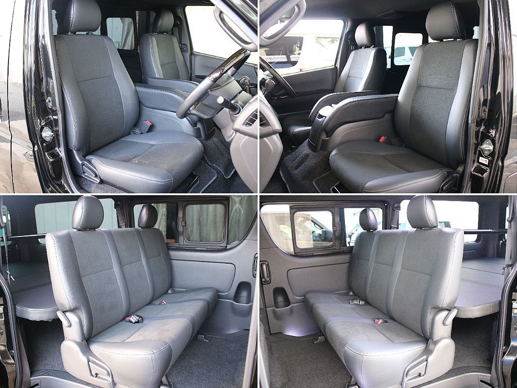 ダークプライムⅡならではのハーフレザー調のシートとなっております！