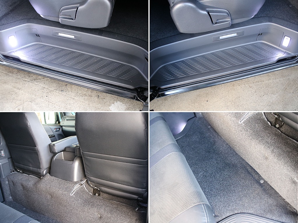 ステップや2列目の足元も状態良好です！