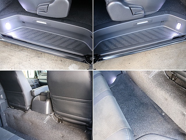 ステップや2列目の足元も状態良好です！