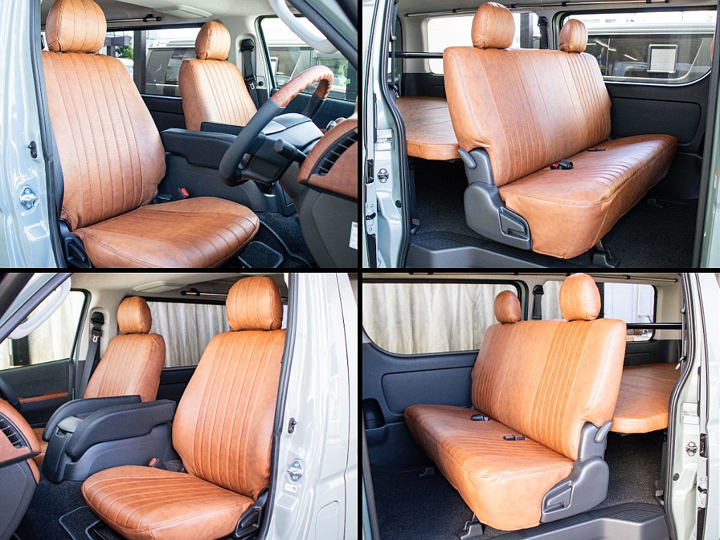 クラシックブラウンシートカバーを装備しております！