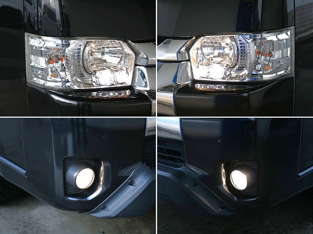 メーカーオプションのLEDヘッドライトを装備しておりますので、夜間でも明るく照らすことができます！