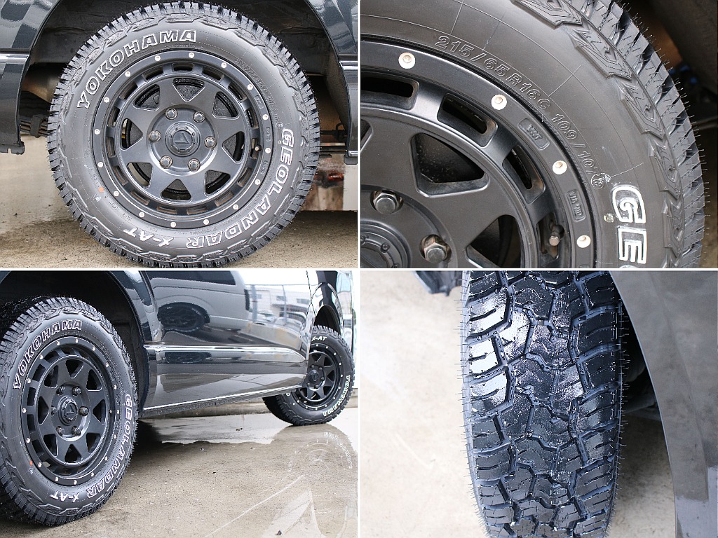 レオウィングアルミホイール16インチにジオランダーX-ATを装備しております！