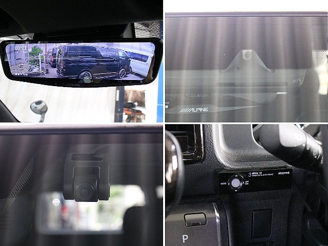 アルパイン製ドライブレコーダー搭載デジタルミラーを装備しております！