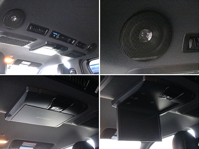 後席モニターにルーフスピーカーも装備しております！