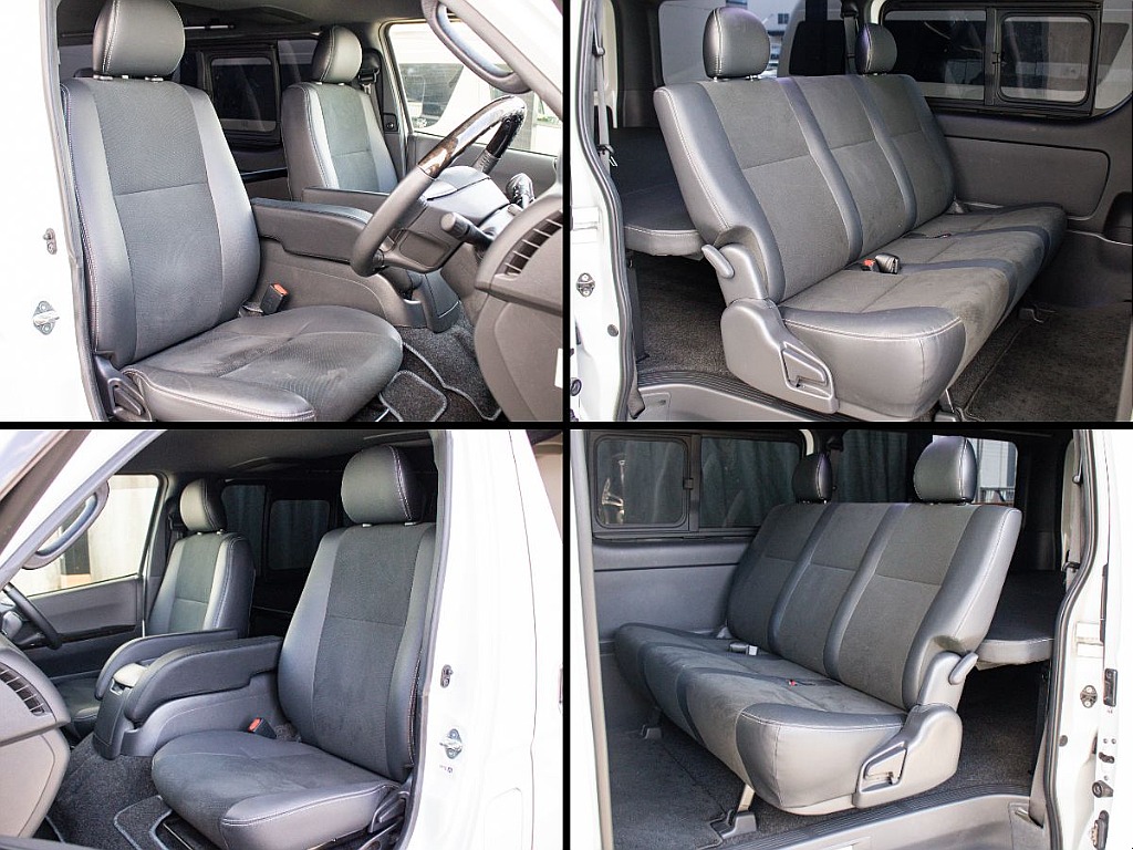 ダークプライムⅡならではのハーフレザー調のシートとなっております！