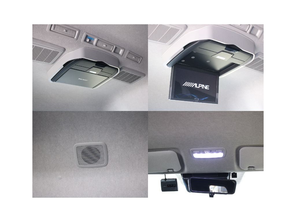 12.8インチの大画面フリップダウンモニターも装備しております！