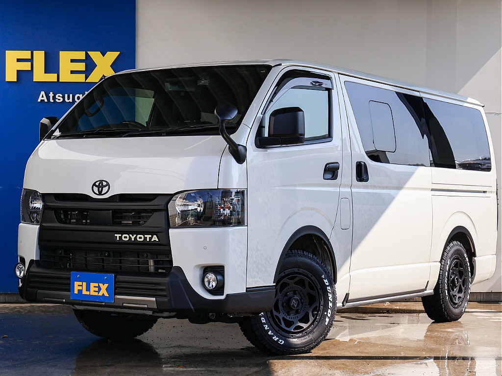 令和４年式ハイエースバン2.8 スーパーGL ダークプライムⅡ ロングボディ ディーゼルターボ 4WD オフロードカスタム！