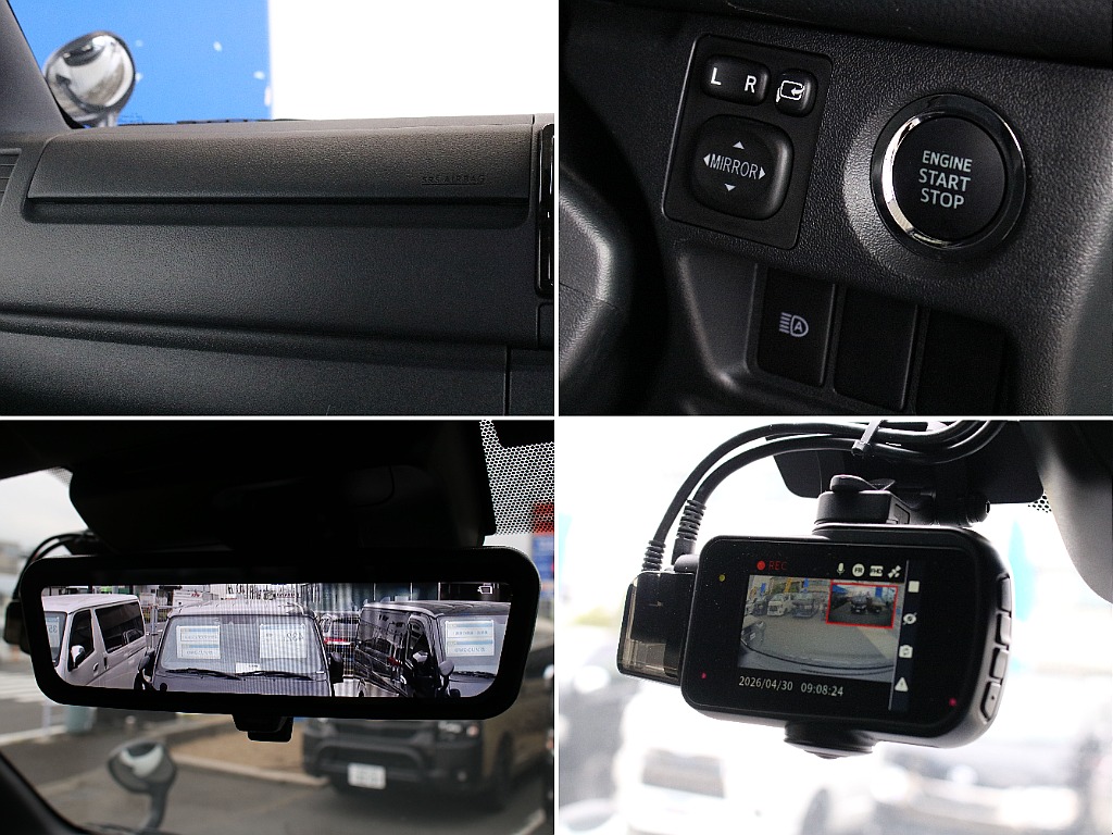 メーカーオプションのデジタルインナーミラー装備！ドラレコも装備してます！