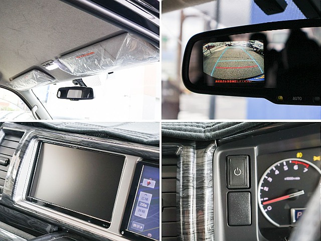 メーカーオプションの自動防眩ミラー、サブモニターを装備してます！