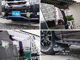 外装はスキットバーやマッドフラップ等、JAOSで統一された外装となっております！
