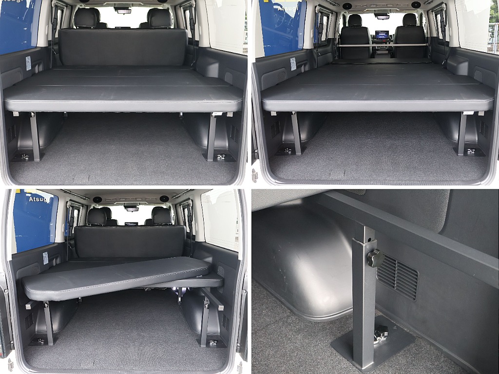 オリジナルベッドキットtype2を装備！車中泊などもお楽しみください！