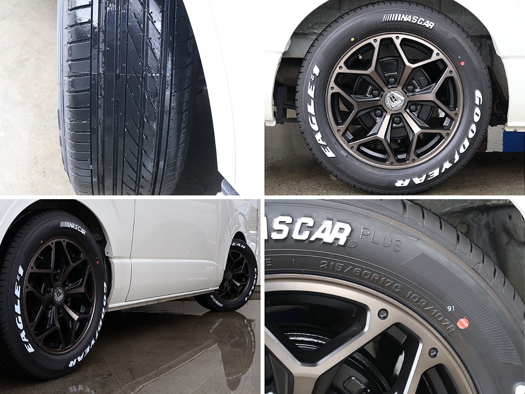ベルベロスタイリングヘックスアルミホイールにグットイヤーナスカータイヤ17インチをインストール！