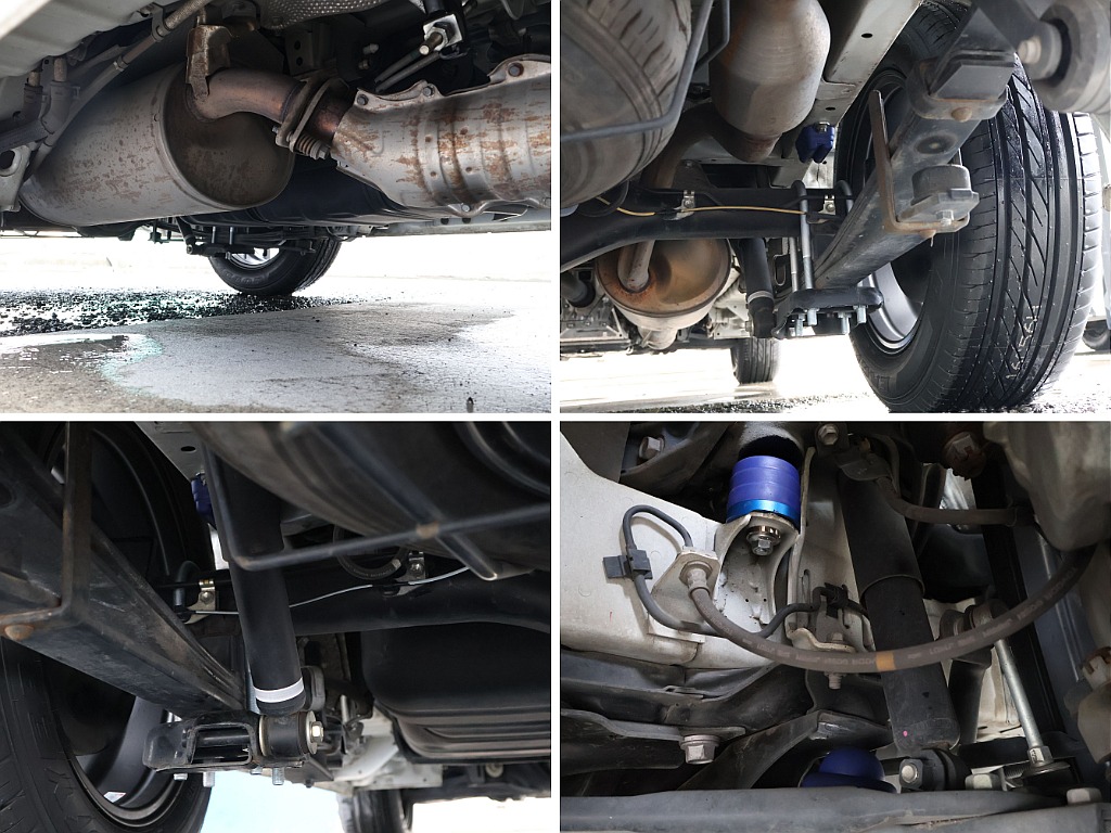 1.5インチローダウン施工に玄武製のストロークストッパーも装備！