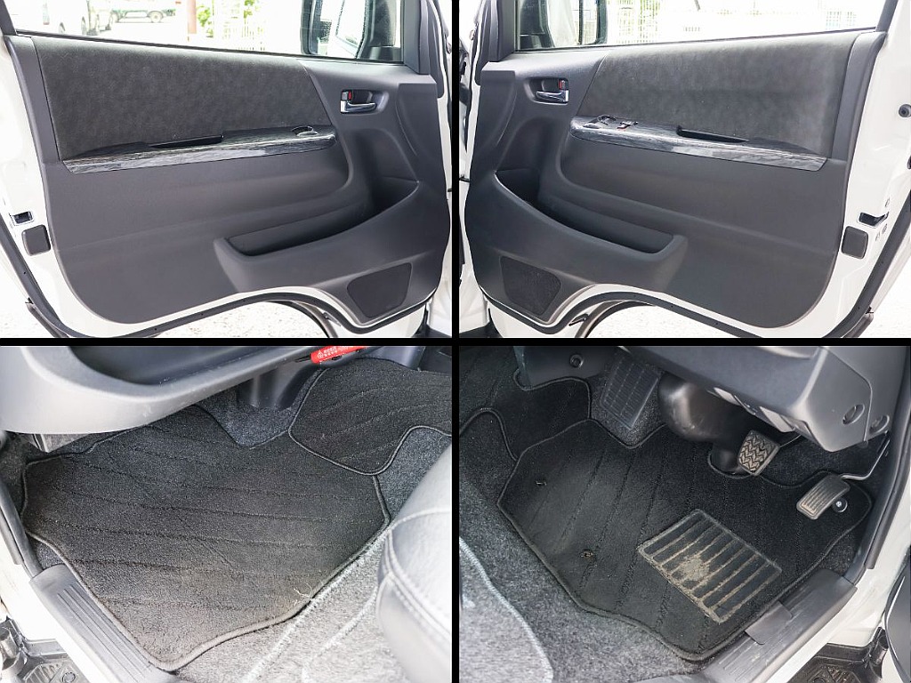 運転席側・助手席側にフロアマット装備してます！汚れても取り外し可能です！