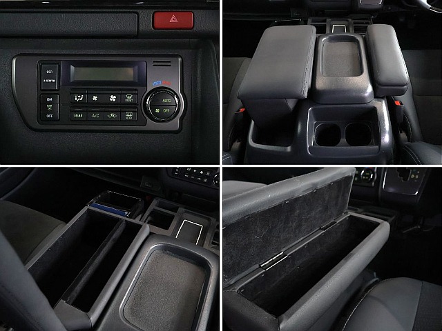 運転席側・助手席側にアームレスト装備！小物入れとしもお使いいただけます！