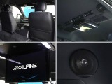 後席にはアルパイン製のフリップダウンモニター装備してます！