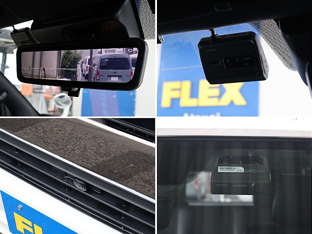 メーカーオプションのデジタルインナーミラー装備！アルパイン製のドラレコも装備済みです！