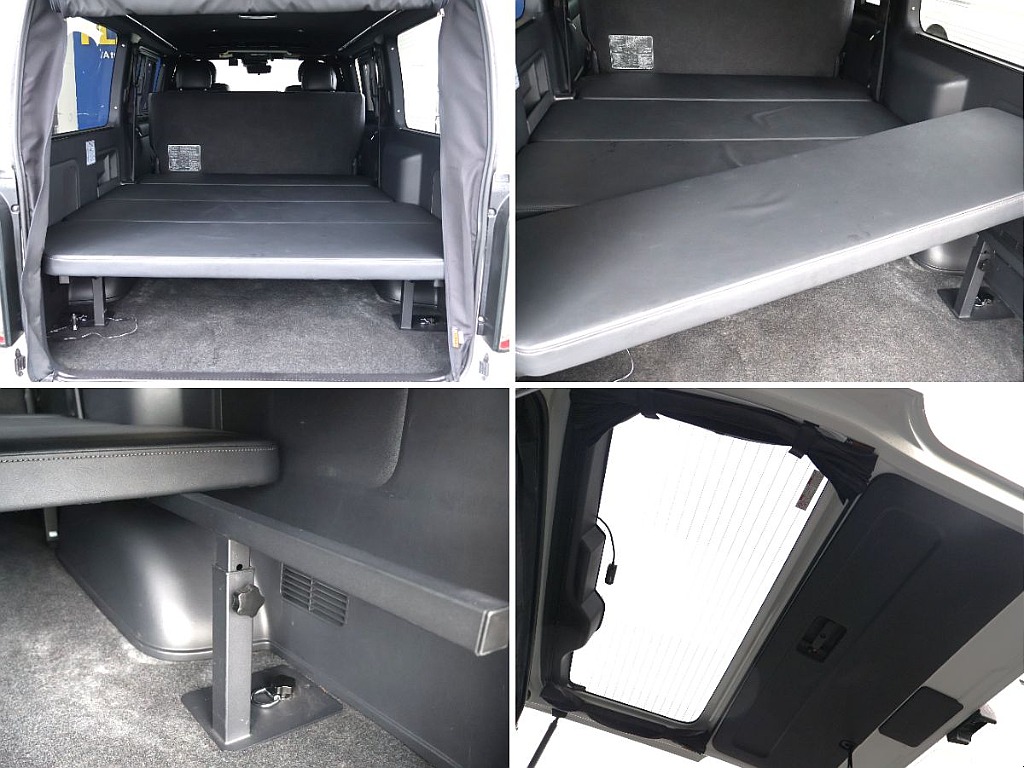 車中泊に必須のベッドキット装備してます！4分割のマットで取り外しも可能です！
