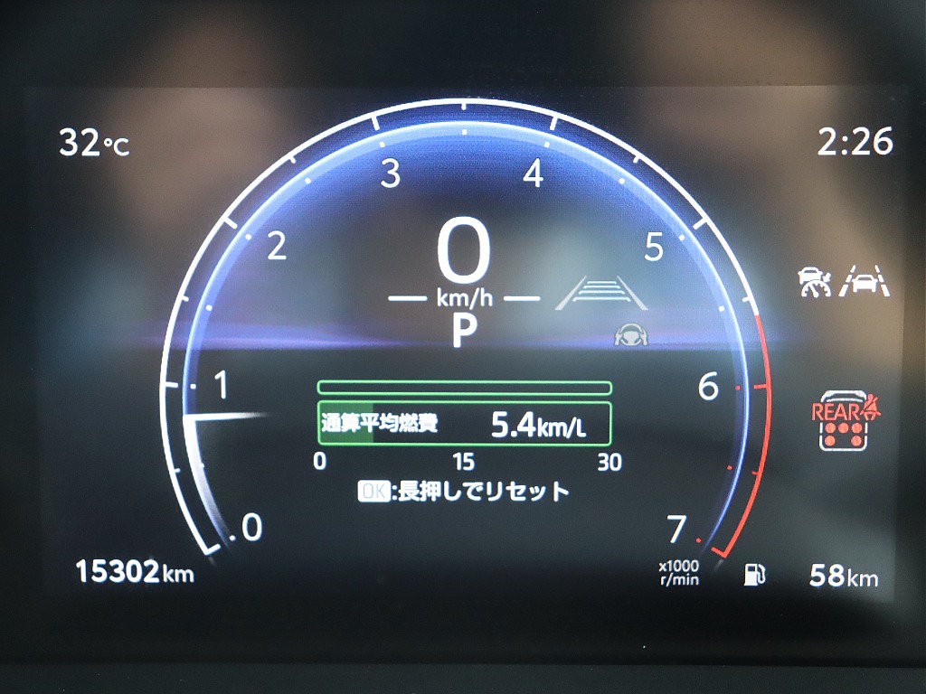 ガソリンVXはシングルメーター！