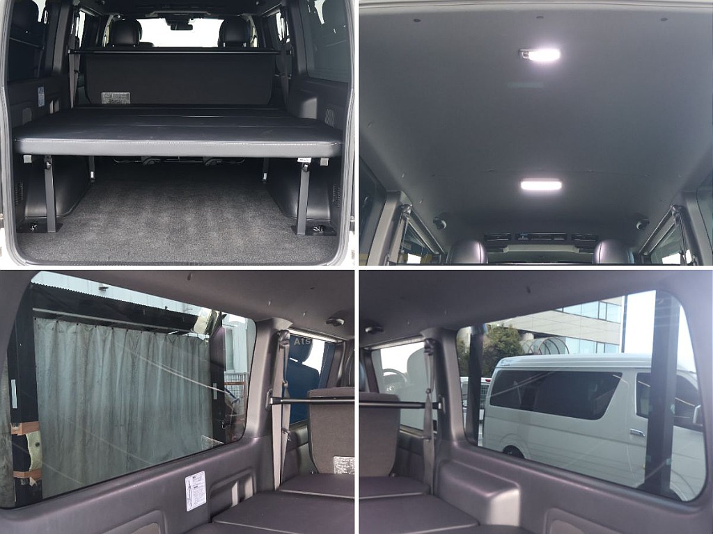 ハイエースバンならではの広大な荷室空間です！