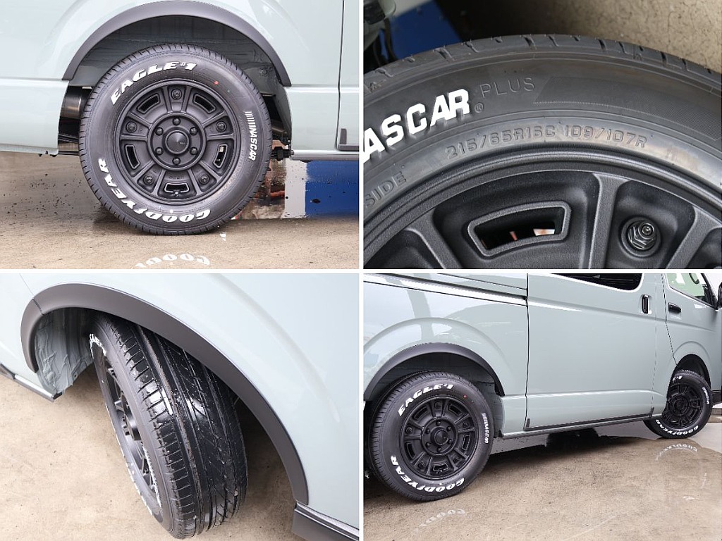 BJメキシカンのアルミホイールに１６インチのナスカータイヤを装備しております！