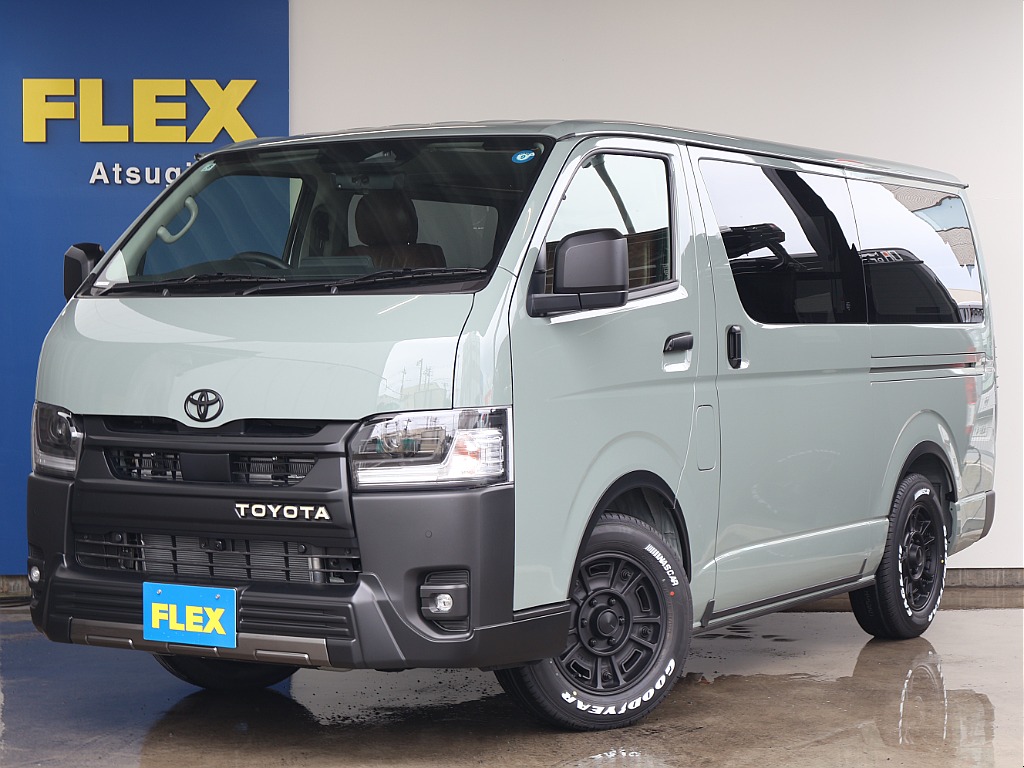 トヨタ&nbsp;ハイエースバン&nbsp;5ドアバン2.8ディーゼルT スーパーGLロング&nbsp;アースカラーカーキ&nbsp;神奈川県
