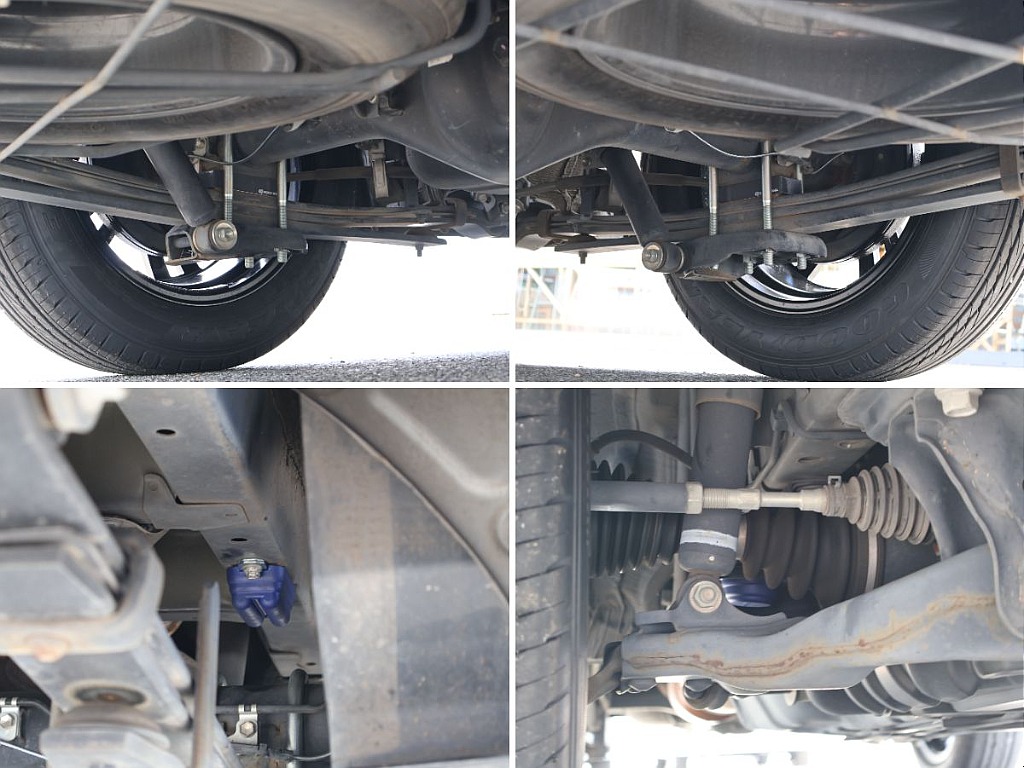 新品の玄武ストロークストッパー4WD装備でローダウンの乗り心地改善！