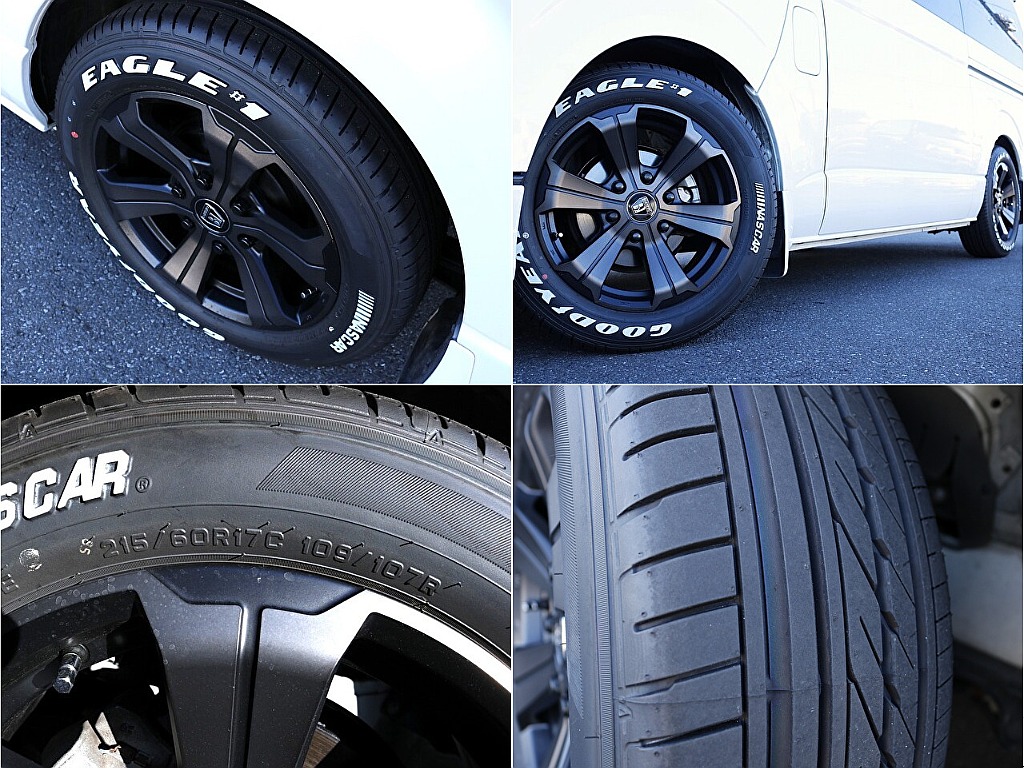 新品タイヤをインストールしております♪タイヤサイズ215/60R17