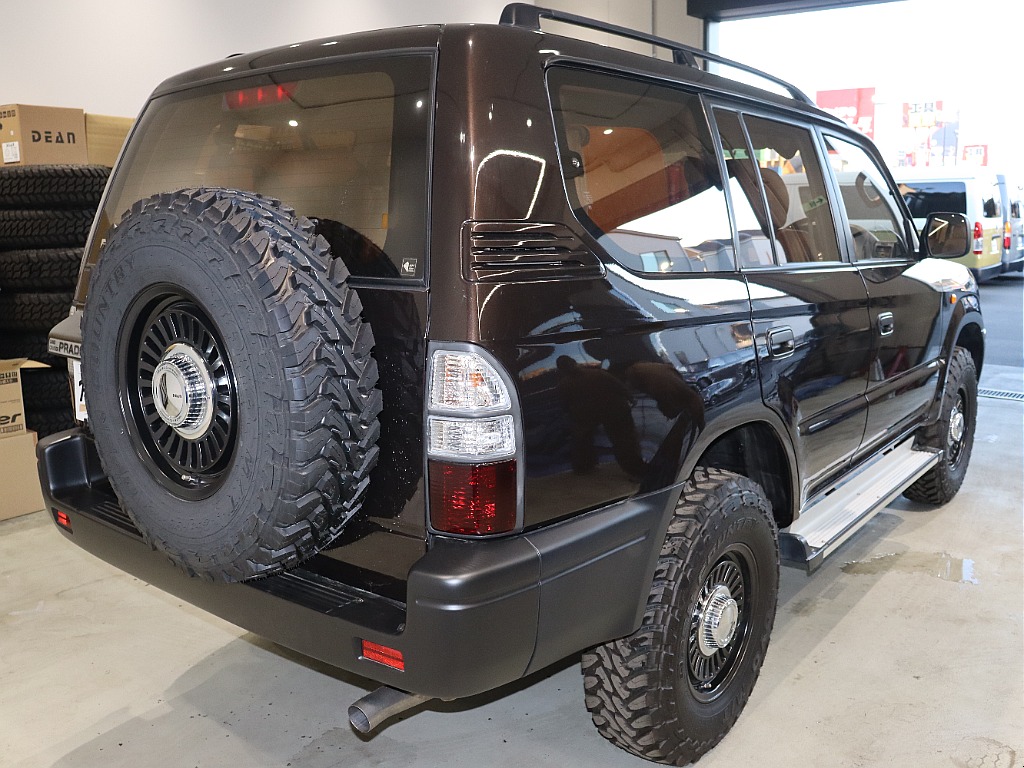 【平成12年後期型】95プラドARMY×BMW MINI純正カラーホットチョコレートNEWオールペイント】【3400㏄ Ｖ６ガソリンエンジン】