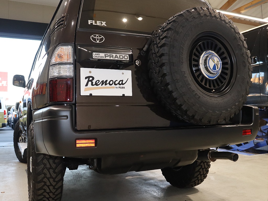 【平成12年後期型】95プラドARMY×BMW MINI純正カラーホットチョコレートNEWオールペイント】【3400㏄ Ｖ６ガソリンエンジン】