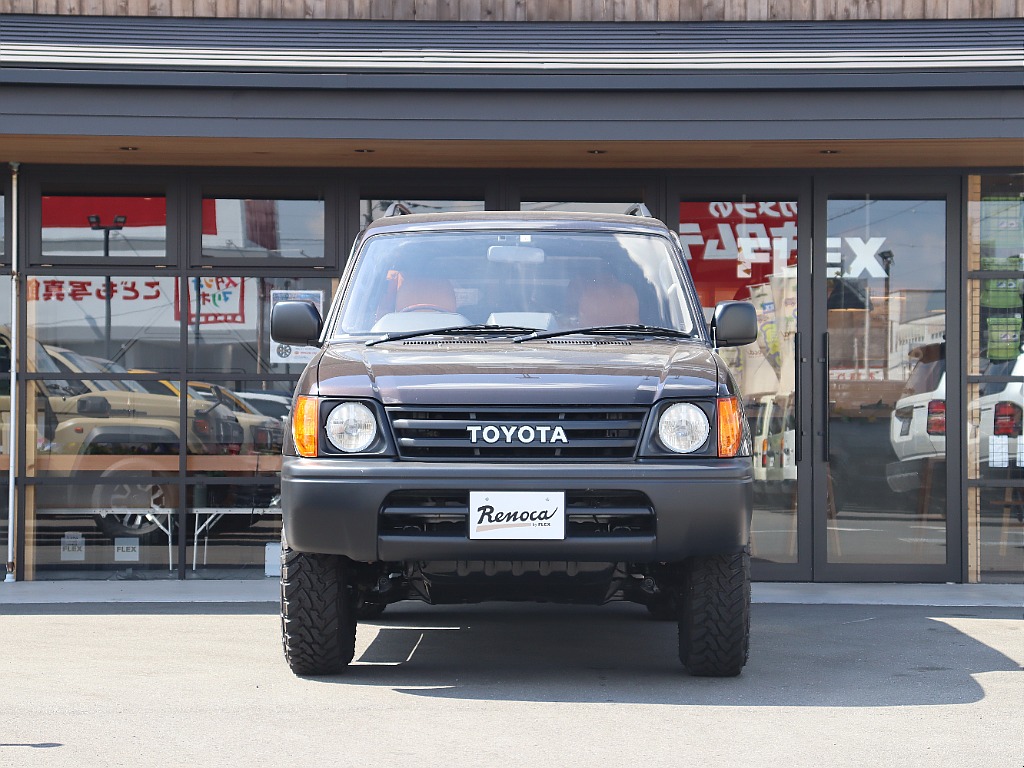 【平成12年後期型】95プラドARMY×BMW MINI純正カラーホットチョコレートNEWオールペイント】【3400㏄ Ｖ６ガソリンエンジン】