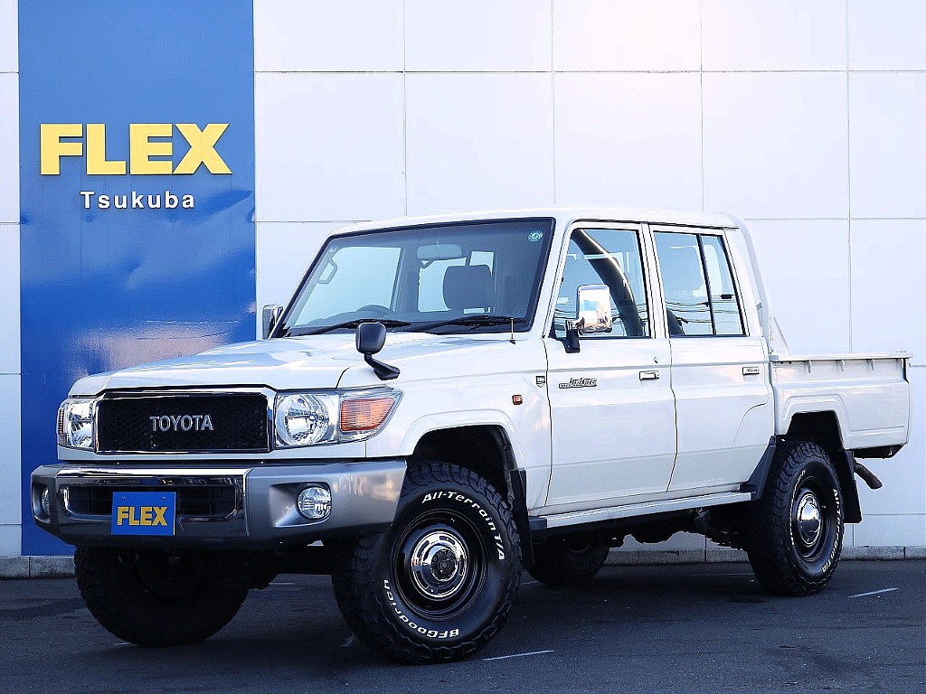 トヨタ ランドクルーザー70ピックアップ 70ピックアップ4.0 4WD デフロック 新品タイヤホイール 茨城県