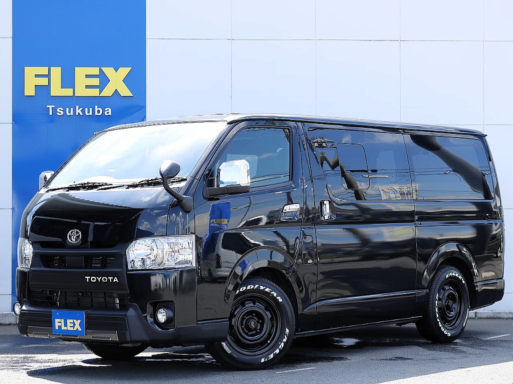 【厳選仕入れ中古】R3年式ハイエースバン　ダークプライムⅡ☆　高年式・低走行車をFLEXカスタムに仕上げました♪