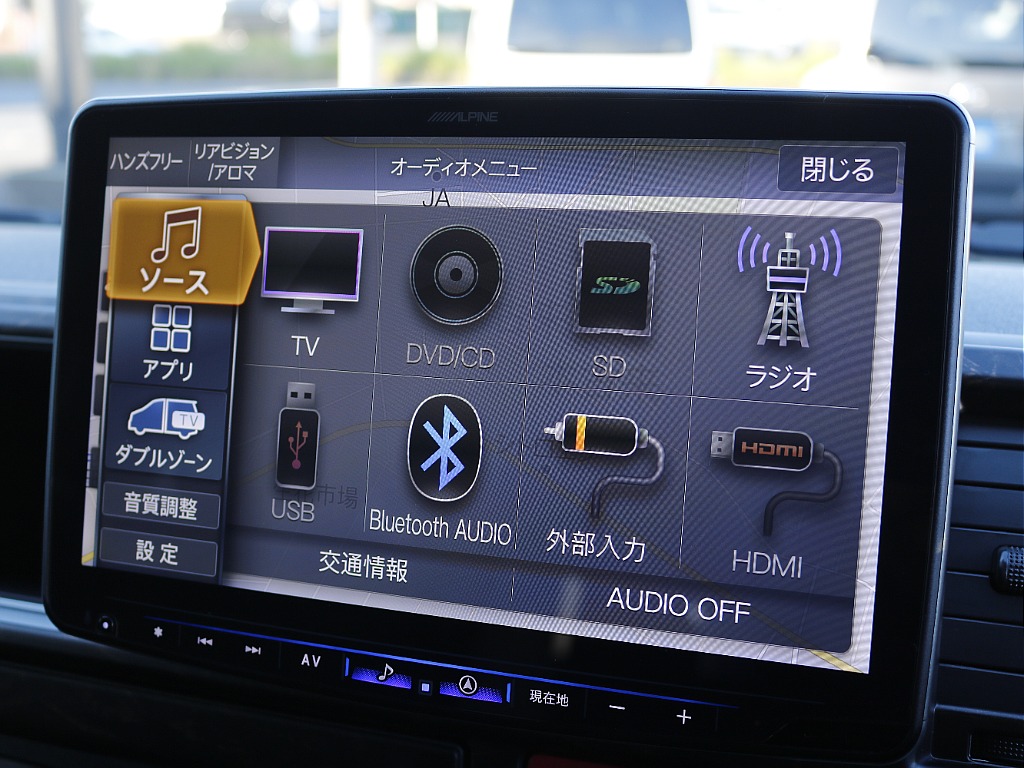 アルパインBIGXナビ搭載☆ 迫力の大画面です！！