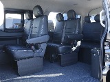 後列もシートカバー装着済みです☆ 10人乗りのノーマルシート配列となります☆
