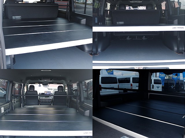 ベッドキット搭載で車中泊も可能です！