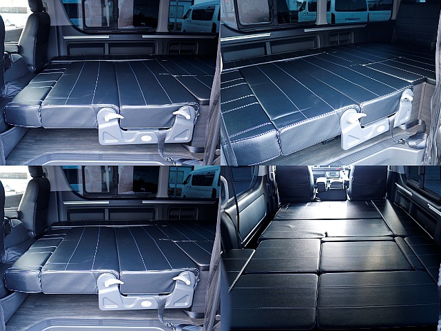 ハイエースの室内空間を最大限に活かしたシートアレンジ！