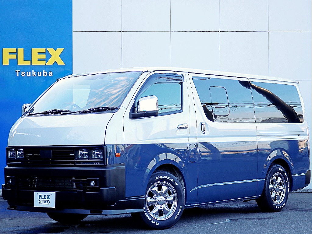 トヨタ&nbsp;ハイエースバン&nbsp;5D2.8DTスーパーGLダークプライムⅡロング&nbsp;【FLEX FOUND】【FOUND CARICA】&nbsp;茨城県