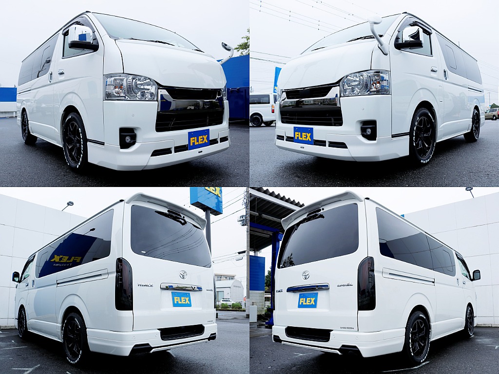 トヨタ&nbsp;ハイエースバン&nbsp;5D2.0スーパーGLダークプライムⅡロング&nbsp;【ローダウン】【モデリスタフルエアロ】&nbsp;茨城県の詳細画像&nbsp;その17