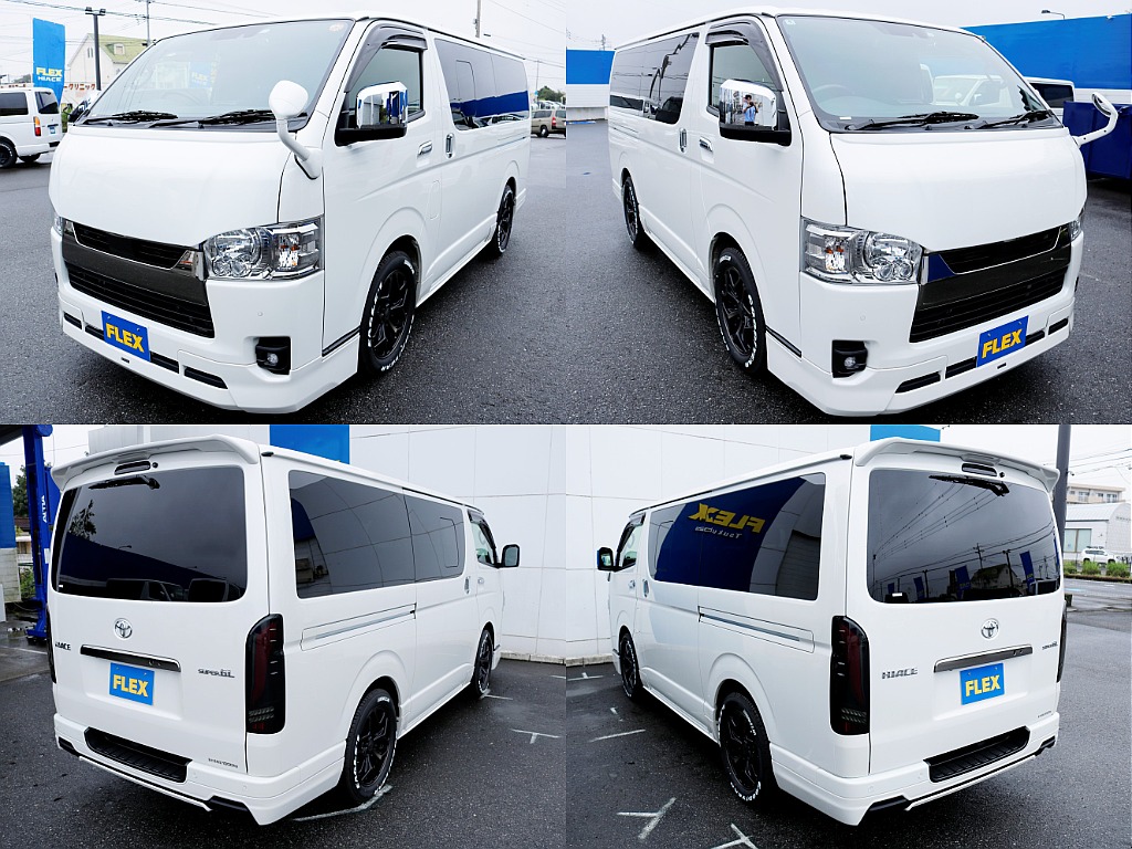トヨタ&nbsp;ハイエースバン&nbsp;5D2.0スーパーGLダークプライムⅡロング&nbsp;【ローダウン】【モデリスタフルエアロ】&nbsp;茨城県の詳細画像&nbsp;その19