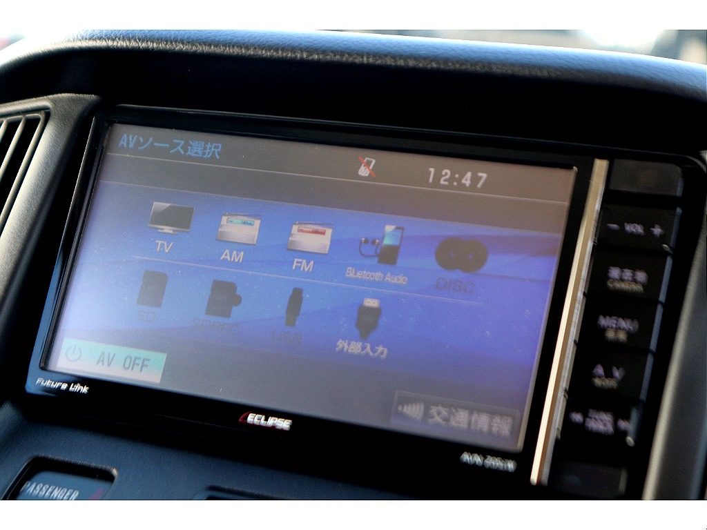 イクリプスナビ搭載！フルセグ・Bluetooth対応
