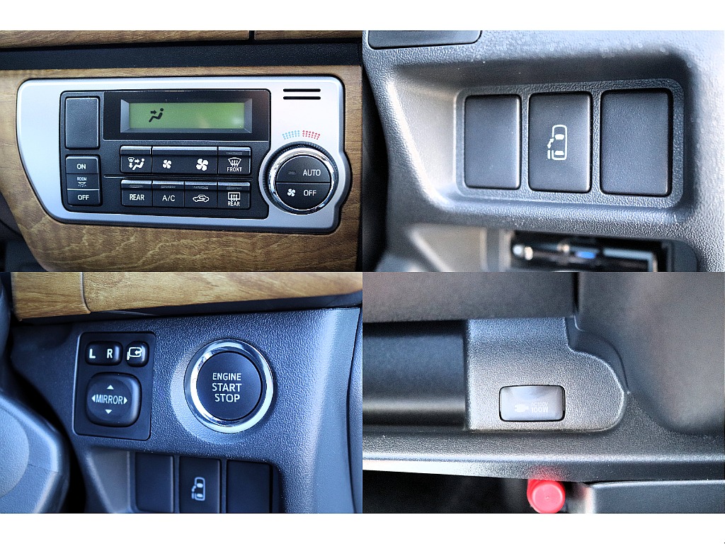 プッシュスタートやパワースライドドア、AC100Vコンセントも装備♪