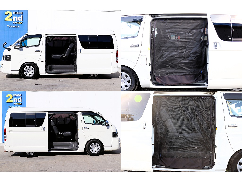 防虫ネットも装備！車中泊やキャンプで活躍間違いなし♪