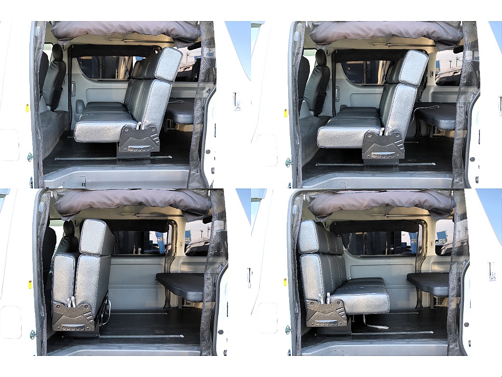 シートアレンジ多彩！前後移動・折り畳み・さらに逆向きにもなる！！