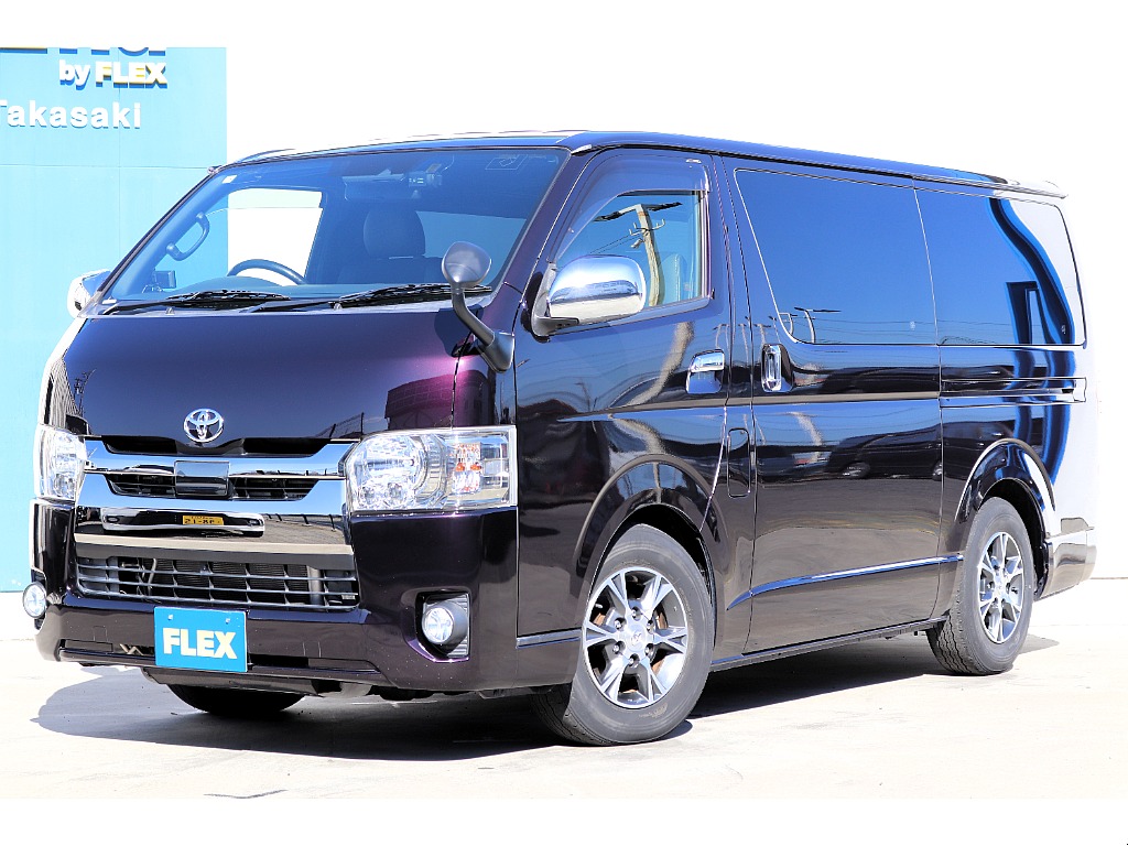 令和１年　ハイエースバン　スーパーGL　ダークプライムⅡ　ガソリン２WD　ボルドーマイカメタリック♪