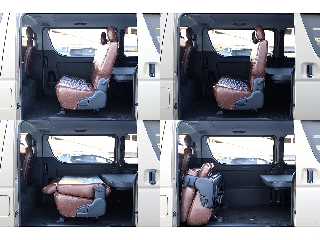 セカンドシートは跳ね上げ可能です！！